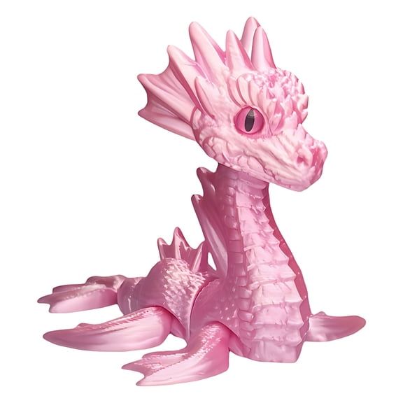 Holloyiver 3D Printed Mini Little Sea Dragon Model, Cool Hinge Mini Little Sea Dragon Statue 3 Inches, with Mobile Joints, Suitable for Christmas Desktop Decoration Gifts