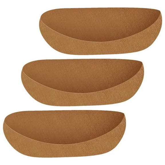 Holloyiver 3PCS Felt Window Box Liners, Fabric Trough Planter Basket Liners Replacement, Non-Woven Hanging Plant Liner for Wall Hanging Basket, Garden Fence Railing (36Inch, Avoid Bird Nesting)