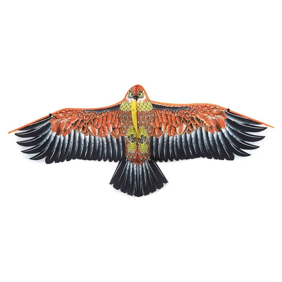 Holloyiver 43.3Inch Eagle Kite for Kids and Adults, Each Kite with 98Ft Line Handle, Easy to Fly Single Line String for Beach Trip Park Family Outdoor Games and Activities