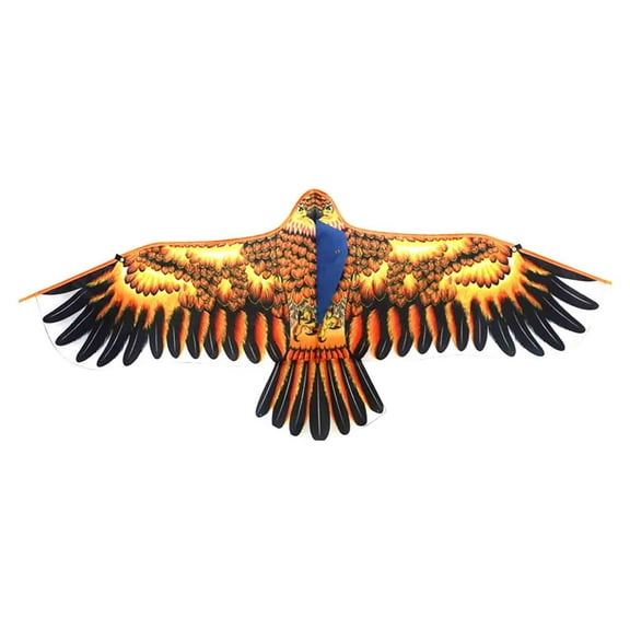 Holloyiver 43.3Inch Eagle Kite for Kids and Adults, Each Kite with 98Ft Line Handle, Easy to Fly Single Line String for Beach Trip Park Family Outdoor Games and Activities