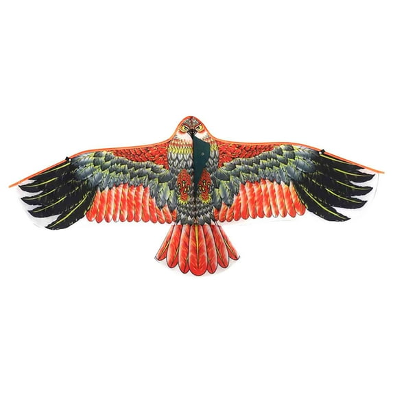 Holloyiver 43.3Inch Eagle Kite for Kids and Adults, Each Kite with 98Ft Line Handle, Easy to Fly Single Line String for Beach Trip Park Family Outdoor Games and Activities