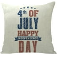 Holloyiver 4th of July Pillow Cover, Independence Day Throw Pillow Case