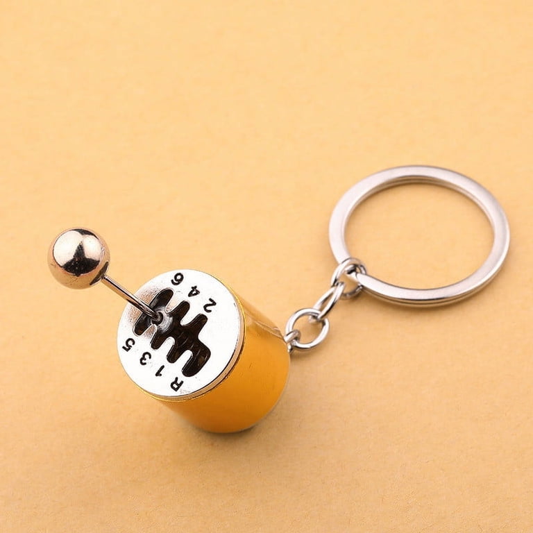 Holloyiver 5 Colors Car Shifter Keyring Metal Gear Box, Shifter