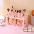 thumbnail image 1 of Holloyiver 72 Hole Cosmetic Makeup Brush Holder, Multipurpose Beauty Tool Organizer, Standing for Painting Pen Brushes Nail Clippers Drill Pens Ruler Sewing Craft Tools, 1 of 8