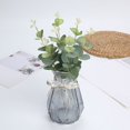 thumbnail image 1 of Holloyiver 7PCS Artificial Eucalyptus Stems with Faux Flowers, Fake Eucalyptus Leaves Stems Bulk Real Touch Leaf Branches for DIY Bouquets Floral Arrangement Wedding Home Decor, 1 of 7