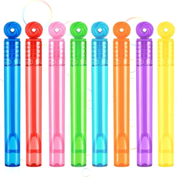 Holloyiver 8-Pack Mini Bubble Wand ToyforToddler, Easter Bubbles Party Favors Supplies, Basket Goodie Bag Stuffer Filler