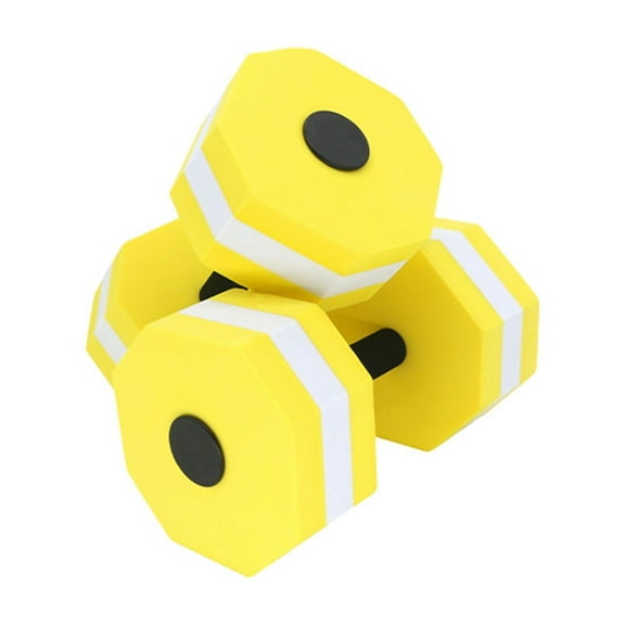 Holloyiver Aquatic Dumbbell Set, 2PCS Water Dumbells Pool Resistance Water Fitness Equipment Foam Dumbbell Water Aerobics Fitness Equipment for Weight Loss