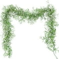 thumbnail image 1 of Holloyiver Artificial Hanging Plants Garland, 5.6Ft Fake Garland Plant Greenery Faux Ferns Leaves Ivy Garland for Halloween Thanksgiving Party Outdoor Indoor Garden Decor (Green), 1 of 6