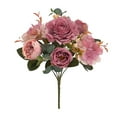 thumbnail image 1 of Holloyiver Artificial Peonies Silk Flowers, Faux Peony 1 Branch of 6 Bouquets Florals Arrangements for Farmhouse Home Wedding Table Centerpiece, Fake Plastic Flower Bulk for Vase Decoration, 1 of 5