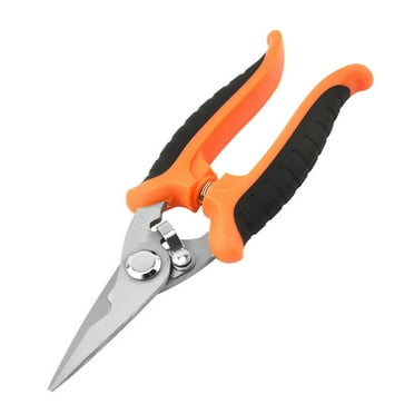 Holloyiver Aviation Tin Snips, 8 Inch Heavy Duty Metal Cutter, Straight Shears with Stainless Steel Blade & Comfort Grips, Multifunction Cutting of Branches, Cable Wires, Thin Iron, Cardboard