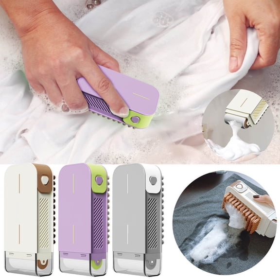 Holloyiver Bar Soap Dispenser Grinder, 2025 New Multi-Functional Soap Box, 3-in-1 Foaming Soap Box with Roller & Scrub Brush, Portable Soap Bar Dispenser for Cleaning & Storage – Drain Holes Keep Dry