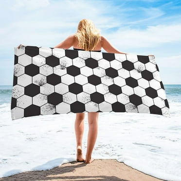 Holloyiver Beach Towel, 30"x60" Microfiber Beach Towels for Travel, Quick Dry Towel for Swimmers Sand Proof Beach Towels for Adult Kid, Cool Pool Towels Beach Accessories Absorbent Towel