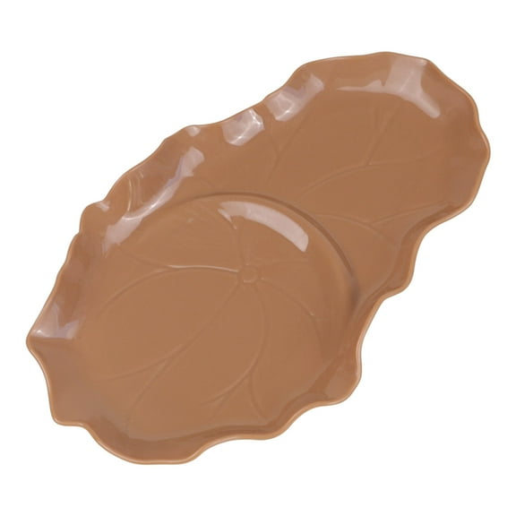 Holloyiver Brazilian Wood Pallet, Plastic Saucer Office Desk Decorations, Plant Pot Base Jewelry Tray Office Decor, Brazilian Wood Tray The Dish Plastic Flowerpot (7.4inch)