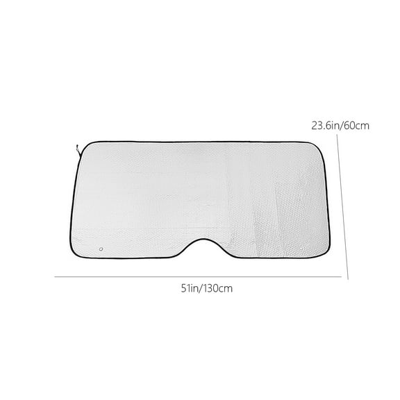 Holloyiver Car Windshield Sun Shade, Window Cover Shade Interior Sun Protection Curtain 51In x 23.6In, UV Rays and Sun Heat Protector, Keep The Car Interiors Cool, Prevents Dashboard Fade