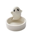 thumbnail image 1 of Holloyiver Cartoon Ghost Candle Holder with Little Ghost, Plaster Candle Holder Decor, Cute Ghost Scented Candle Holder, Home and Office Decor, Gift for Girl Women (without Candle), 1 of 9