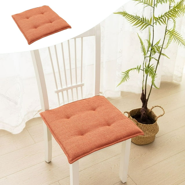 Holloyiver Chair Cushion with Ties for Dining Chairs, Memory Foam Non ...