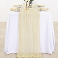 thumbnail image 1 of Holloyiver Cheesecloth Table Runner, 35x71 Inch Boho Gauze Table Runner, Cheese Cloth Long Romantic Table Runner for Wedding Bridal Shower Birthday Party Table Decor (Beige), 1 of 8
