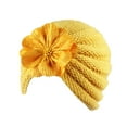 thumbnail image 1 of Holloyiver Children's Woolen Warm Hat Autumn And Winter Match Flower Knitted Hat, 1 of 2