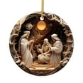 thumbnail image 1 of Holloyiver Christmas Easter Nativity Scene Ornament, Acrylic H, 0.07 lb, 1 of 5