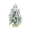 Holloyiver Christmas Tabletop Mini Trees, 7.5 Inch Flocked Christmas
