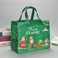 thumbnail image 1 of Holloyiver Christmas Tote Bags With Handles, Christmas Reusable Grocery Bags Multipurpose Non-woven Large Gift Bag Grocery Shopping Bags For Holiday Christmas Party, 1 of 1