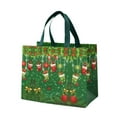 thumbnail image 1 of Holloyiver Christmas Tote Bags With Handles, Christmas Reusable Grocery Bags Multipurpose Non-woven Large Gift Bag Grocery Shopping Bags For Holiday Christmas Party, 1 of 8