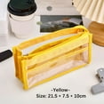 thumbnail image 1 of Holloyiver Clear Pencil Pouch,Super Capacity Pencil Case Pencil Pouch with Transparent Side Bag,Aesthetic Large Cute Pencil Case for men and women's office supplies, 1 of 5