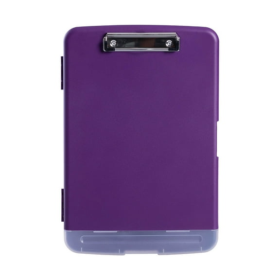 Holloyiver Clipboard with Storage Box (A4 Size), 9.6 x 14.3 In High Capacity Waterproof Plastic Storage Clipboards with Pen Holder, Separate Pencil Box, Great for Office, Nursing, Classroom