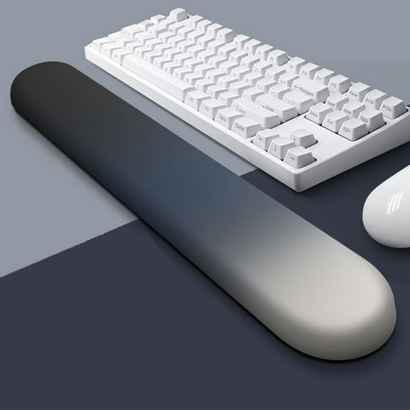 Holloyiver Computer Keyboard Wrist Rest, Wide Keyboard Wrist Support, Soft Memory Foam Desk Typing Arm Rest Pad for Keyboard Laptop, Anti-Slip Computer Palm Rest, Wrist Pain Relief