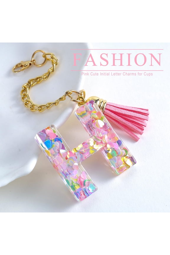 Cute Key Chains for Women Girls, Initial Letter Keychains with Tassel, Charm for Purse Backpacks Handbags