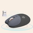 thumbnail image 1 of Holloyiver Cute Mini Wireless Mouse, Rechargeable Cat Shape Bluetooth Mouse, Portable USB Optical 2.4G Wireless Bluetooth Two Mode Computer Mice with 1600 Adjustable DPI for Laptop PC, 1 of 8