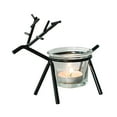 thumbnail image 1 of Holloyiver Deer Candle Holder, Cute Reindeer Tealight Candle Holders, Metal Christmas Candlestick Xmas Table Decorations for Home, Table, Fireplace, Window, Restaurant (Black), 1 of 8