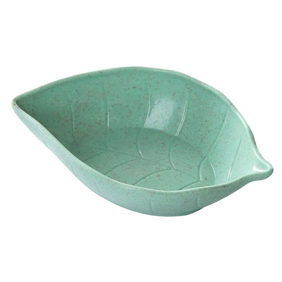 Holloyiver Dessert Leaf Shape Sauce Dish, Sauce Dipping Bowls, Wheat Straw Ketchup Sauce Dish, Soy Sauce Dishes, Dinnerware Plate Condiment Dish for Sushi Dumpling