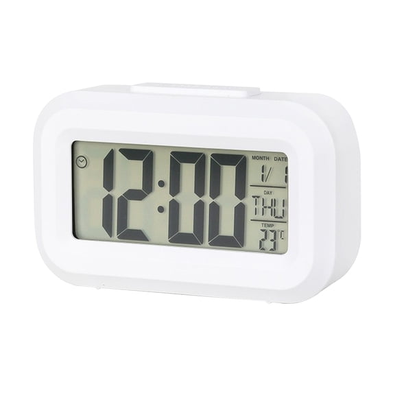 Holloyiver Digital Alarm Clock For Bedroom,3.5" Mini Digital Clock With Alarms, Type C&USB Charging Port, Bold Digit Large Display, Timing Function, 12/24H, For Teens Kid Adult Senior