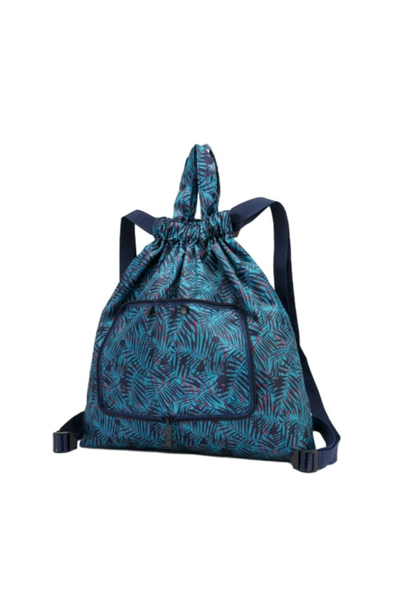 Drawstring Gym Bag for Men Women, Waterproof Drawstring Backpack, Swim Bag with Shoes Compartment, Pull String Sport Bag for Soccer and Basketball