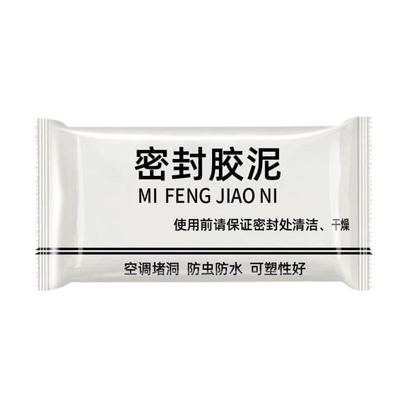 Holloyiver Duct Seal Repair Sealing Clay, White Seal Putty, Quick Mending Mud for Drain Connection, Wall Hole, Air Conditioning Hole, 30g