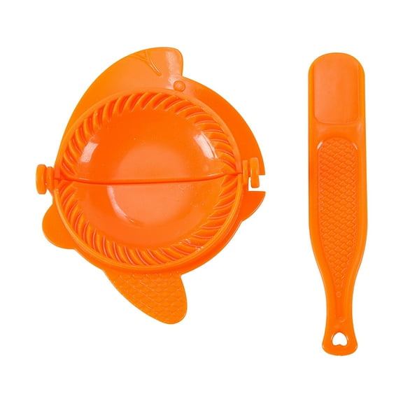 Holloyiver Dumpling Maker, Colorful Pastry Skin Press Mold Set, Plastic Chinese Dumpling Wonton Meat Pierogi Pie Dough Press Skin Maker Kit for Home Kitchen Cooking Picnic Holiday