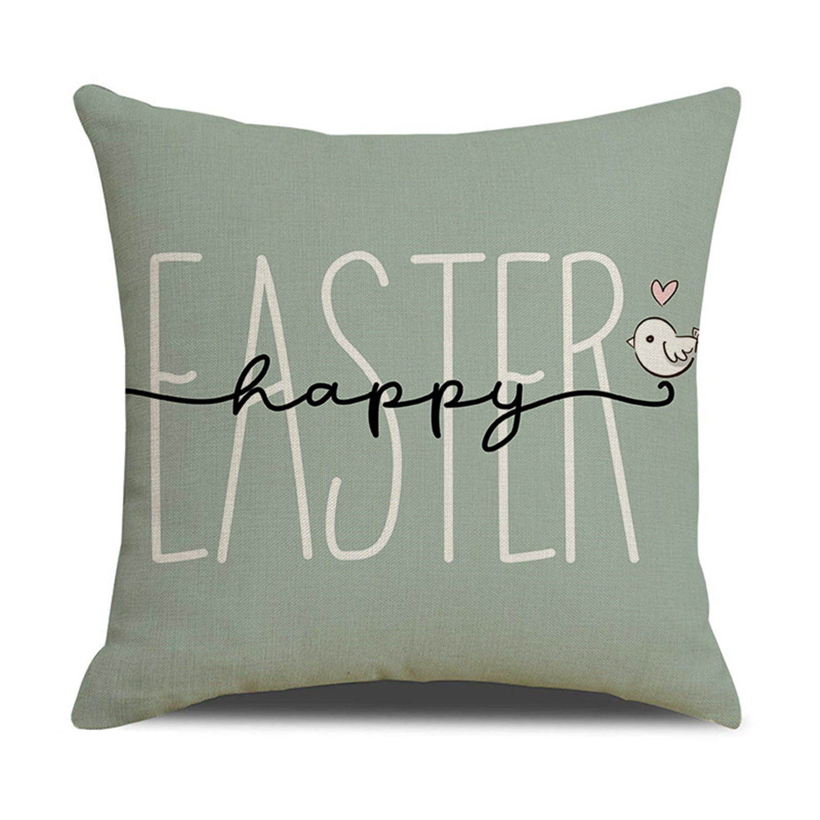 Holloyiver Easter Throw Pillow Covers 18x18 Inch, Spring Easter