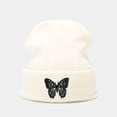 thumbnail image 1 of Holloyiver Embroidery Knitted Hat Pullover Cap Outdoor Warm Woolen Hat, 1 of 1