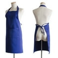 thumbnail image 1 of Holloyiver Extra Large Aprons for Men, Adjustable Blue Chef Apron for Men Kitchen Cooking Aprons for Women with 2 Pockets, Water & Oil Resistant - 1 PACK, 1 of 6