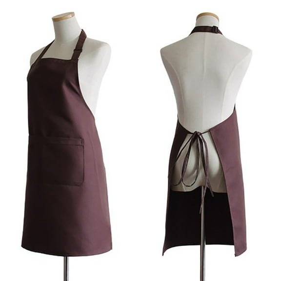 Holloyiver Extra Large Aprons for Men, Adjustable Coffee Chef Apron for Men Kitchen Cooking Aprons for Women with 2 Pockets, Water & Oil Resistant - 1 PACK