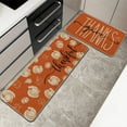 thumbnail image 1 of Holloyiver Fall Pumpkin Kitchen Rugs and Mats for Home Decoration, 2 Pcs Non-Slip Backing Pumpkin Mat, Fall Decor Autumn Thanksgiving Kitchen Rug Sets with Runner 47.2"x15.7"&12.6"x15.7", 1 of 6