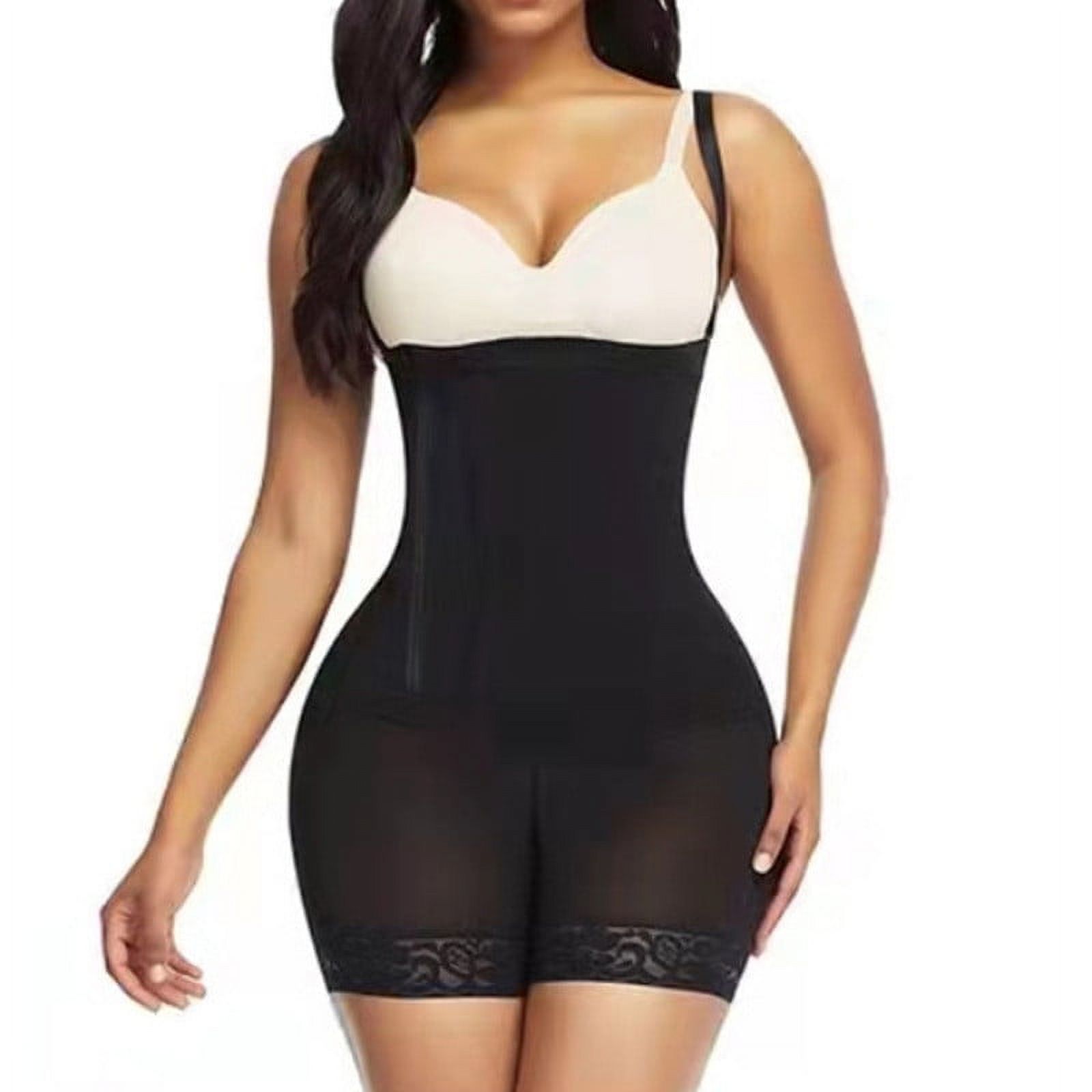 Firm Tummy Compression Bodysuit With Butt Lifter