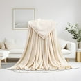 thumbnail image 1 of Holloyiver Fleece Blanket, 21.6 x 29.5 Inch Plush Throw Fuzzy Lightweight Super Soft Microfiber Flannel Blankets for Couch, Bed, Sofa Ultra Luxurious Warm and Cozy for All Seasons, 1 of 6