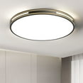 thumbnail image 1 of Holloyiver Flush Mount Ceiling Light Fixtures, 24W Flat led Light for Ceiling, 6000K 2200LM Ultra Thin Round White Lamp for Bedroom Kitchen, Bathroom, Garage, Living Room, Dining Room, 12 Inches, 1 of 8