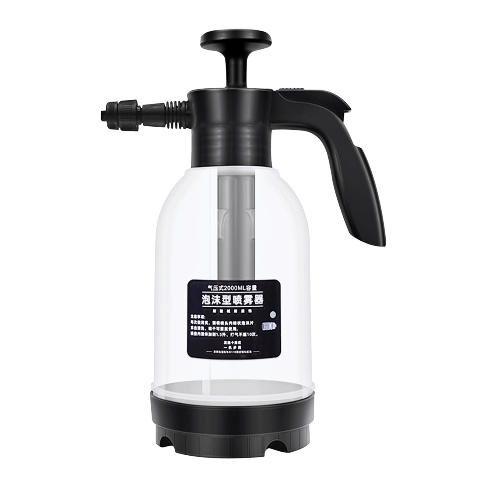 Holloyiver Foam Sprayer, 2L Foaming Pump Blaster Hand Pressure Snow Foam Sprayer Water Sprayer, Hand Pressurized Soap Sprayer Manual Foam Cannon Car Wash