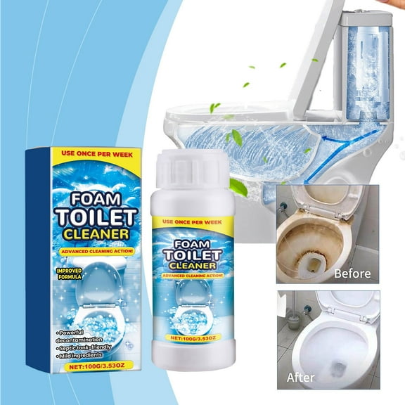 Holloyiver Foam Toilet Cleaner, 2025 New Powerful Toilet Bowl Cleaner, Advanced Bathroom Cleaner for Home,Powerful Instant Bowl Cleaners for Toilets Squatting Pans