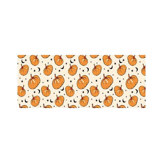Holloyiver Halloweeen Kitchen Rugs and Mats Set, Halloween Pumpkin Kitchen Mat, Seasonal Holiday Washable Non-Slip Floor Mats for Halloweeen Kitchen Decor, 15.7x23.6 Inch