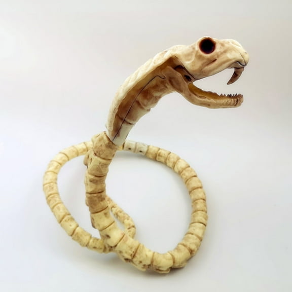 Holloyiver Halloween Animal Skeleton Props Decorations, Holiday Theme Decorative Ornaments for Haunted House Party, Skeleton Snake Halloween Decorations Creepy Decor Party Props