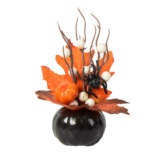 Holloyiver Halloween Artificial Mini Pumpkins, Fall Wreath Pumpkin Decorations, Small White Foam Plastic Fake Faux Artificial Pumpkins for Halloween Autumn Harvest Festival Home Table Decor